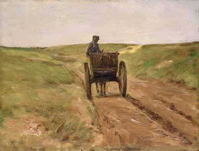 Cart in Katwijk, 1889 by Max Liebermann